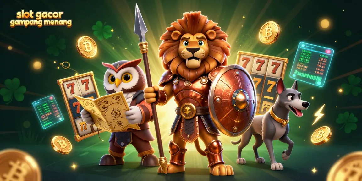 Experience slot gacor gampang menang with vibrant, thrilling 3D casino elements and characters.