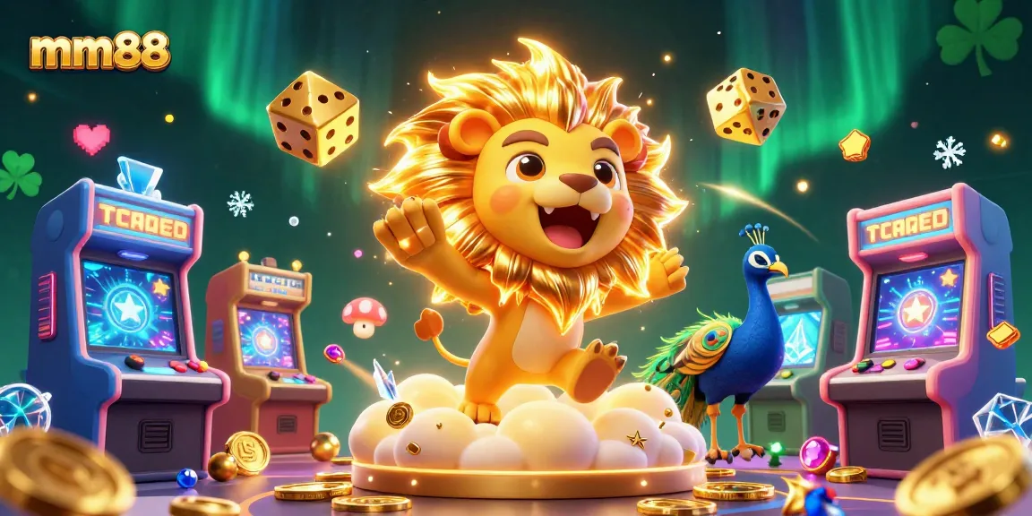 Join the fun at mm88 with a vibrant 3D casino scene featuring thrilling gameplay!