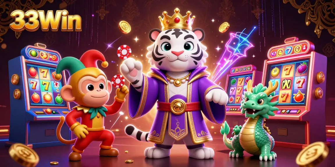 Experience thrilling gameplay with 33Win at vibrant slot machines and engaging characters.
