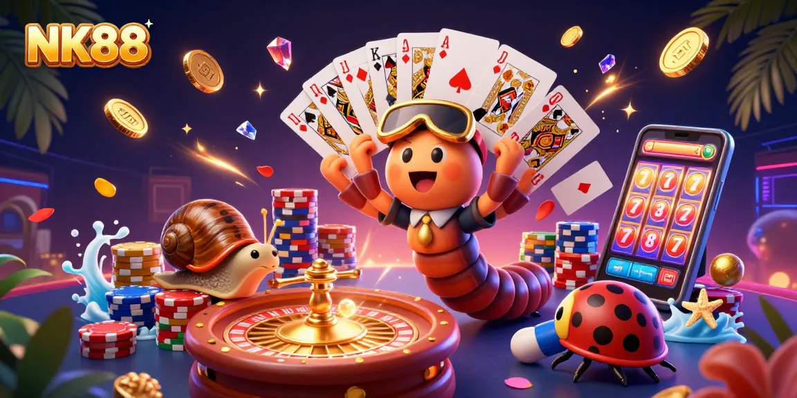 NK88 dealer animation showcasing a vibrant casino scene with exciting games and dynamic action.