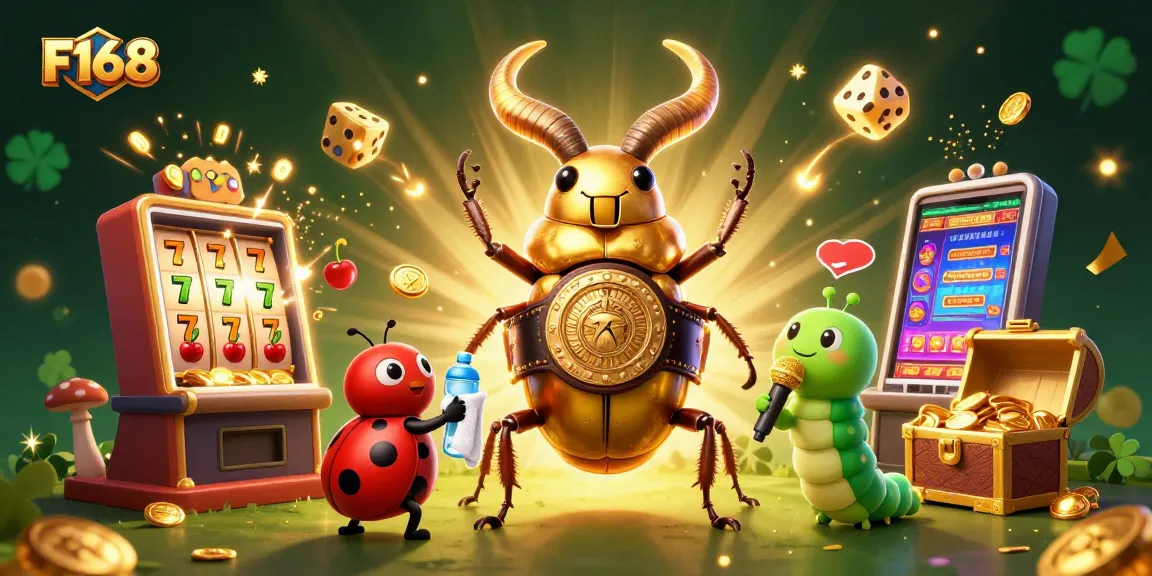 Experience thrilling gaming at F168 with vibrant casino elements and engaging characters.