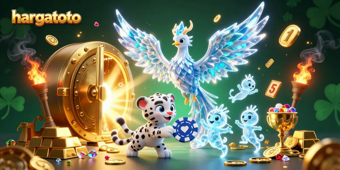 Play and win big with hargatoto lottery games featuring vibrant characters and gems.