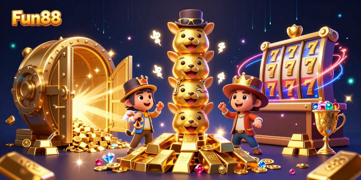 Engage with Fun88 and explore a vibrant 3D casino world filled with enchanting treasures and animated characters.