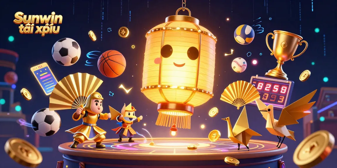 Experience the excitement of Sunwin tài xỉu with dynamic elements in an energetic casino scene.