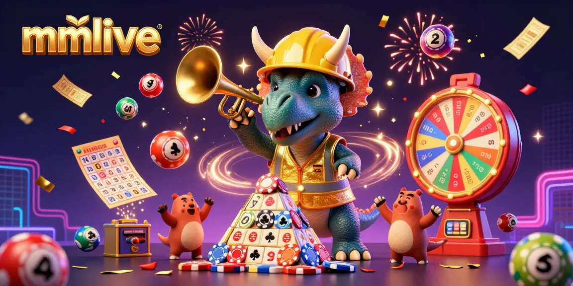 Engage with mmlive's vibrant gaming universe featuring a dynamic celebration scene filled with casino excitement.