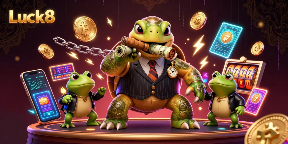 Experience exciting gameplay at Luck8 with vibrant 3D casino characters and engaging elements.