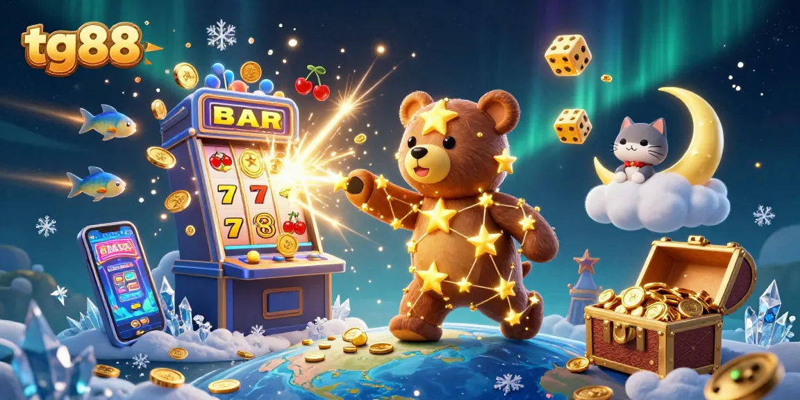 Experience the thrills of tg88 with a 3D casino scene full of excitement and dynamic elements.