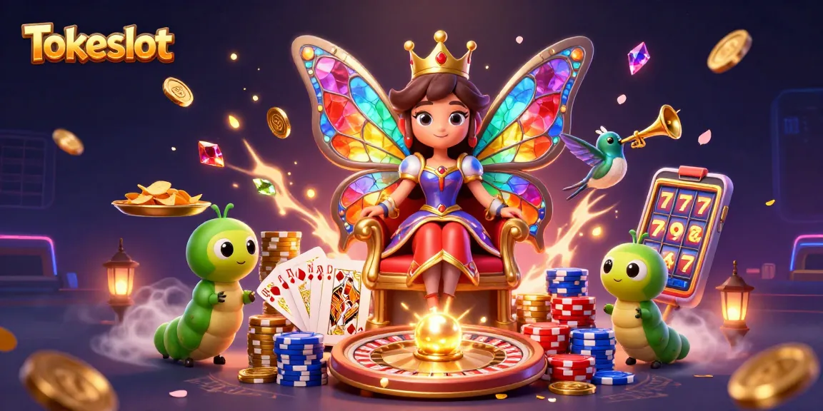 Tokeslot offers a vibrant gaming experience with dazzling slots and animated characters in a dazzling atmosphere.