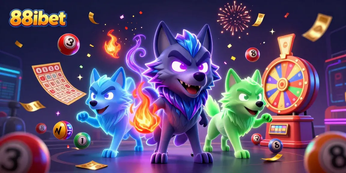 Engage with thrilling games at 88ibet through an exciting 3D casino illustration.