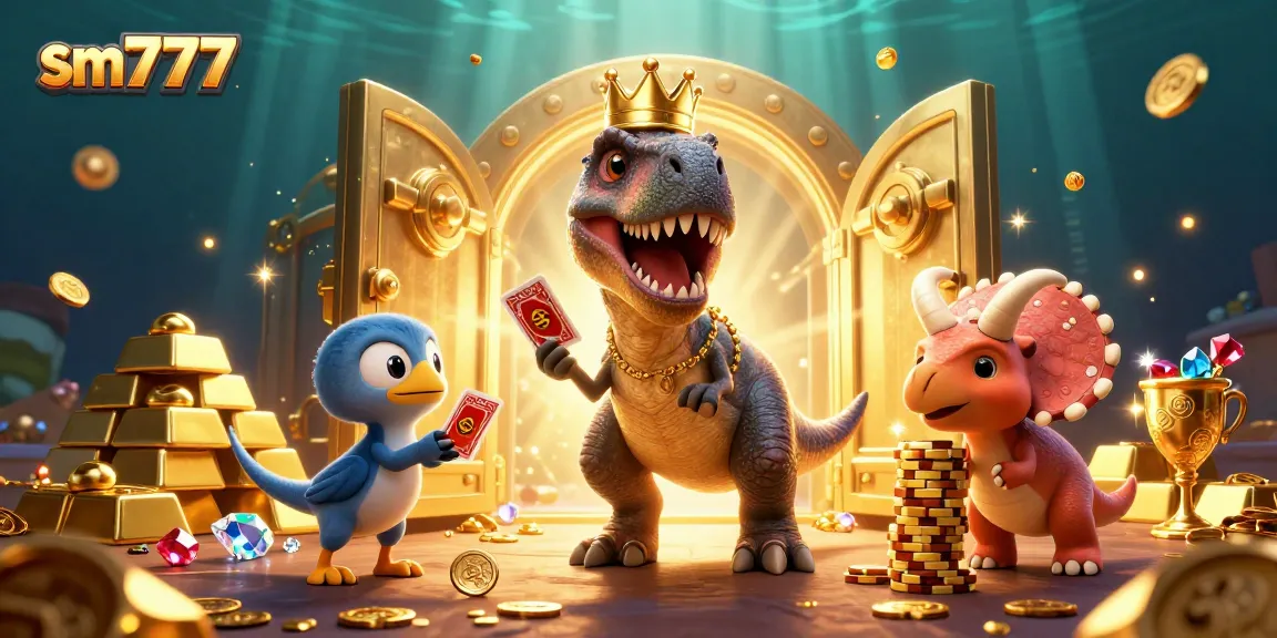 Engage with sm777's exciting casino world featuring vibrant characters and rich treasures.