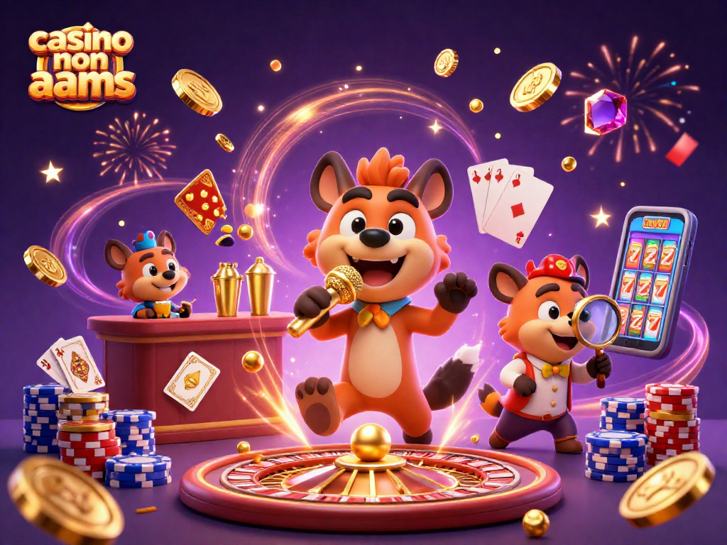Divertente scena al comedy club di un casino non aams con animali in azione.