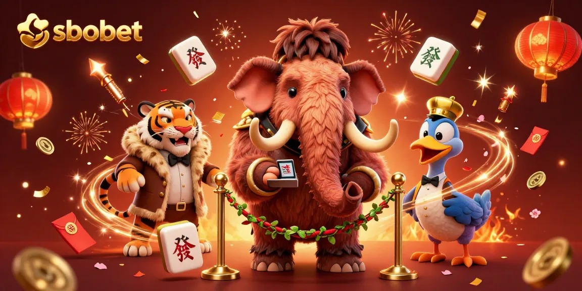sbobet enhances the casino experience with vibrant characters at a lively 3D illustration.