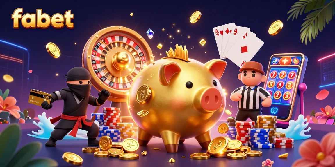 Experience the thrill of fabet with dynamic gameplay featuring a piggy bank sumo wrestler and exciting casino elements.