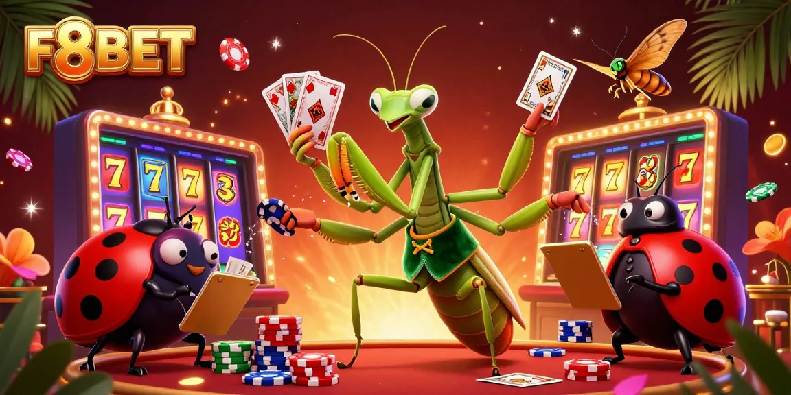 Experience F8BET's vibrant casino atmosphere with engaging characters and competitive gaming elements
