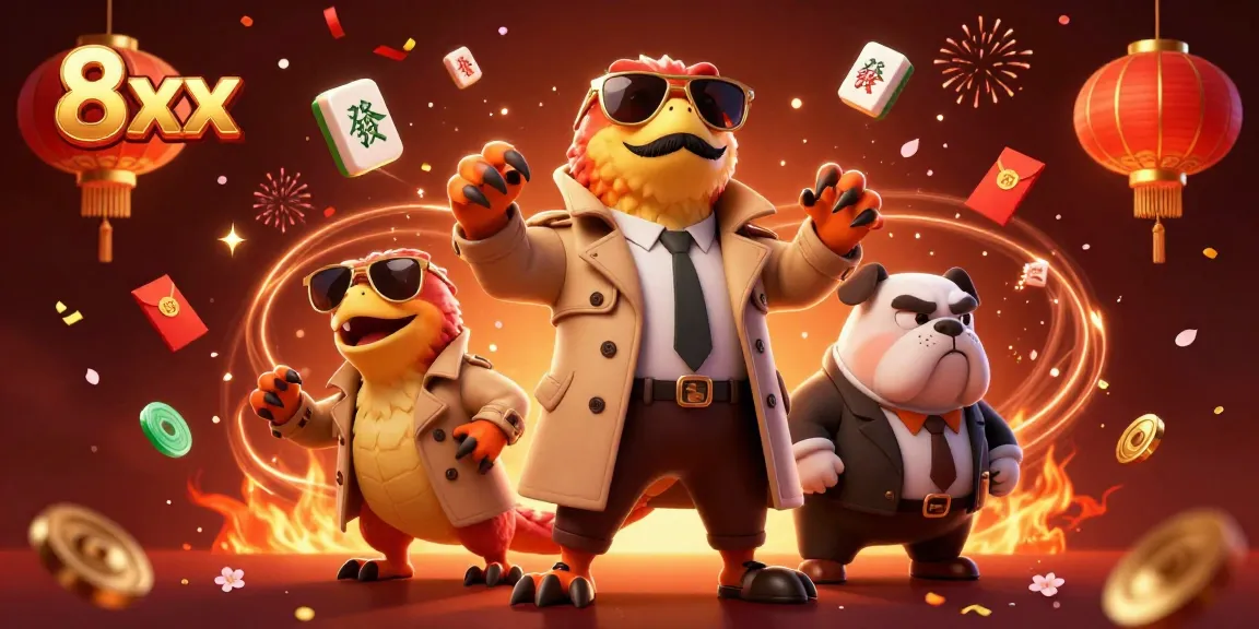 Experience exciting gameplay with 8xx casino action, featuring vibrant characters in a lively gaming atmosphere.
