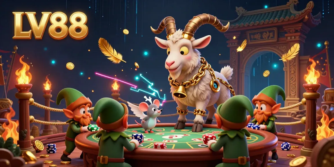 Engage in thrilling gambling action with LV88’s enchanting casino experience filled with lively characters.