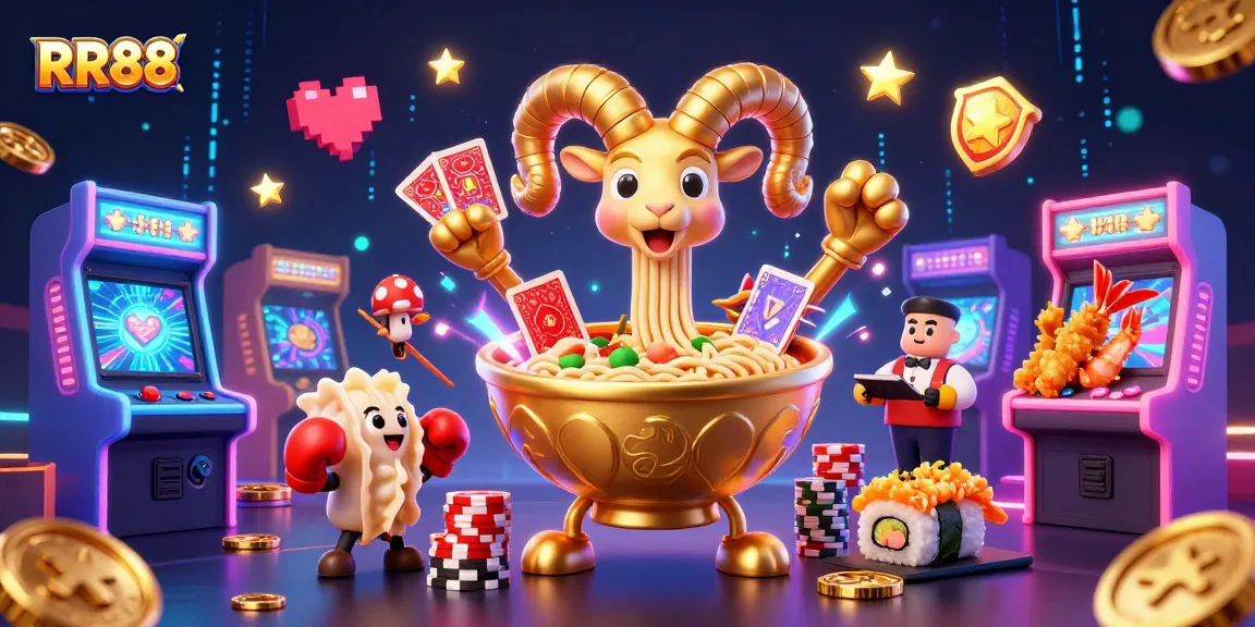 Engage in exciting gameplay at RR88 with vibrant casino characters and colorful game elements.