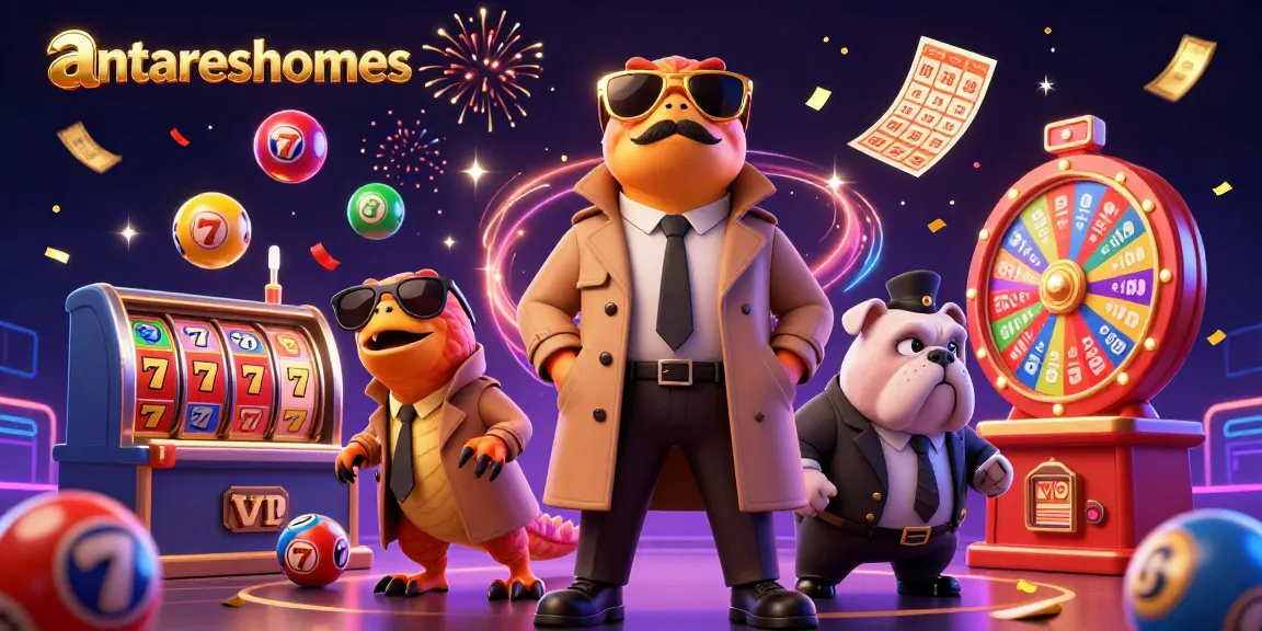 Engage with antareshomes for fun casino action featuring raptors as cartoon characters in a dynamic VIP lounge scene.