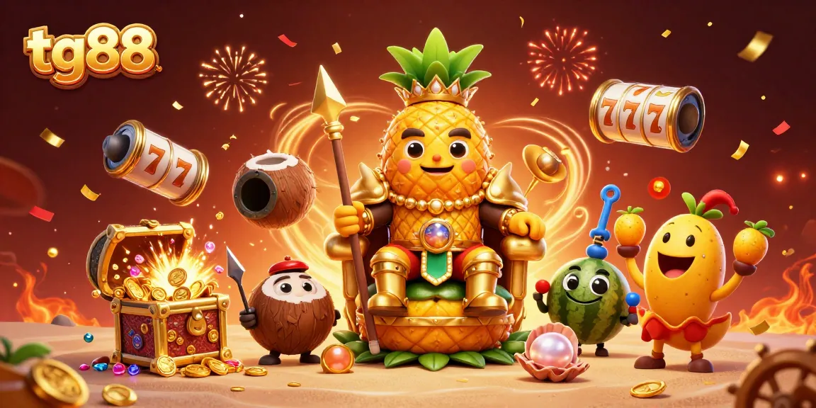Experience thrilling games at tg88 with a vibrant scene showcasing characters and casino elements.