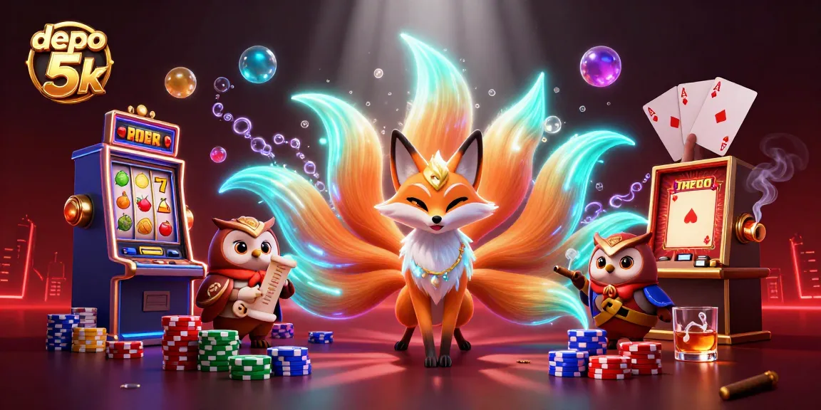 Experience the dynamic world of depo 5k with vibrant slots and mystical characters.