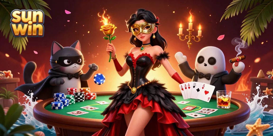 Experience thrilling gameplay with sun win, featuring stunning characters and vibrant casino elements.
