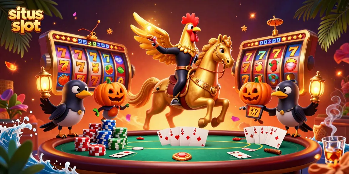 Experience situs slot action with vibrant slot reels and a mystical casino atmosphere.