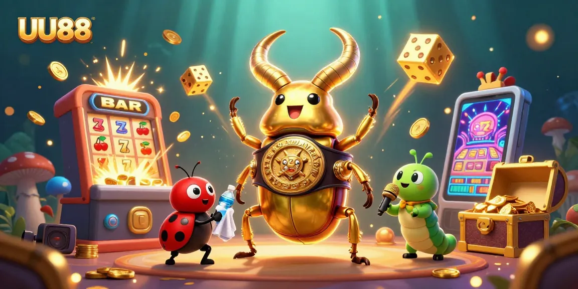 Experience thrilling wins at UU88 with an energetic casino scene featuring diverse gambling elements.