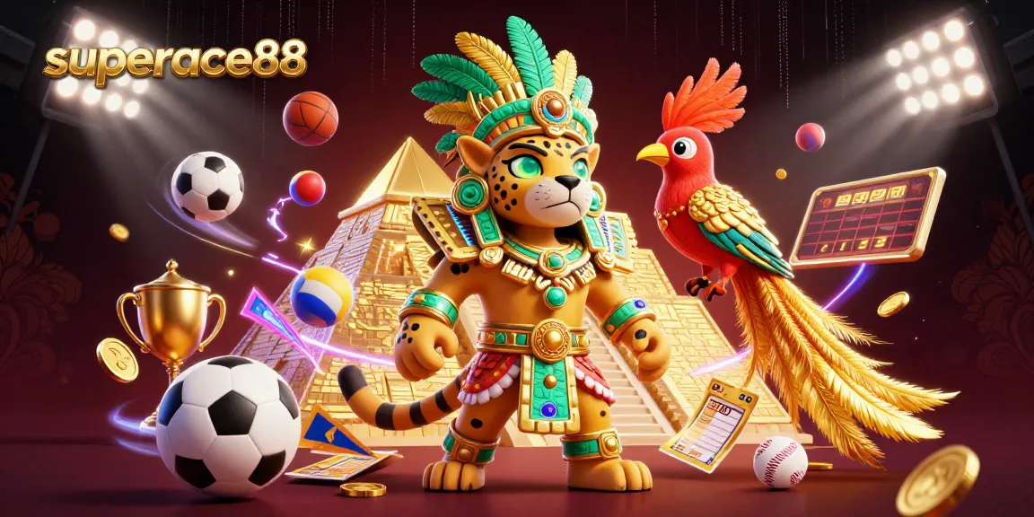 Experience thrilling wins at superace88 with an epic 3D casino adventure illustration.