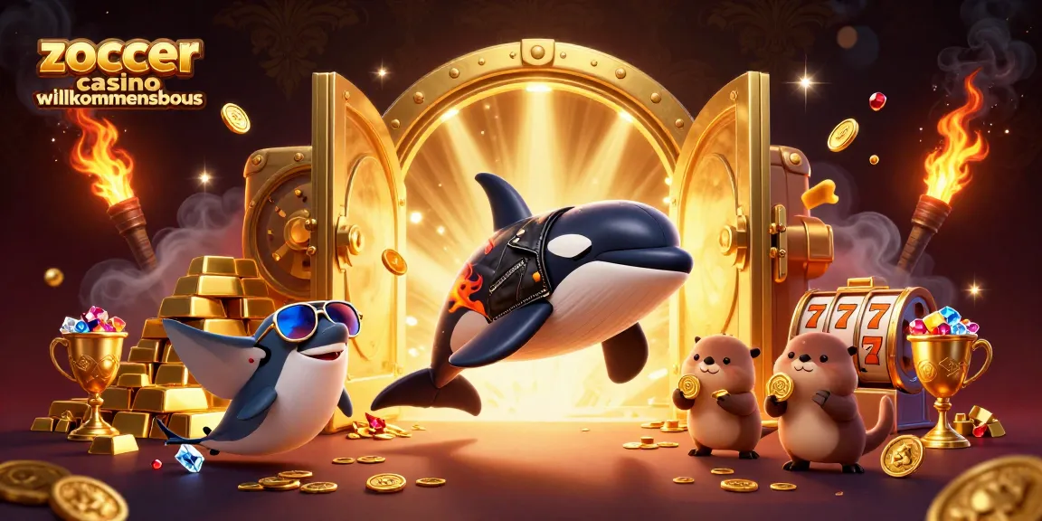 Experience the excitement of Zoccer Casino Willkommensbonus with vibrant characters and thrilling game elements.