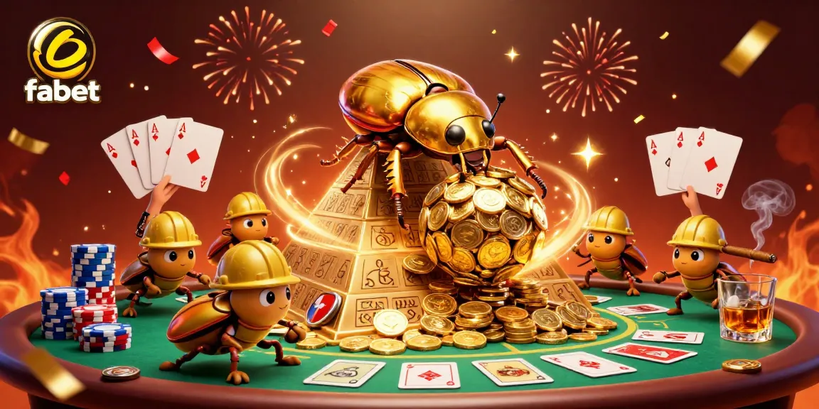 Experience the excitement of fabet with a vibrant, detailed casino illustration showcasing casino elements and animation.