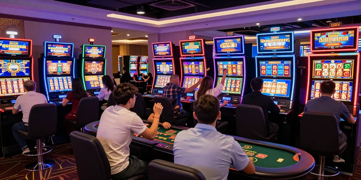 Players engaged with games at Azarlatino Paraguay Online, showcasing an exciting dynamic casino atmosphere.