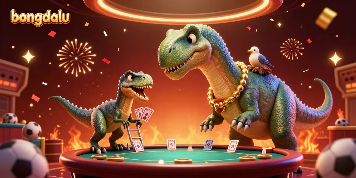 Engage with bongdalu's exciting sports betting atmosphere featuring a dynamic cartoon scene.