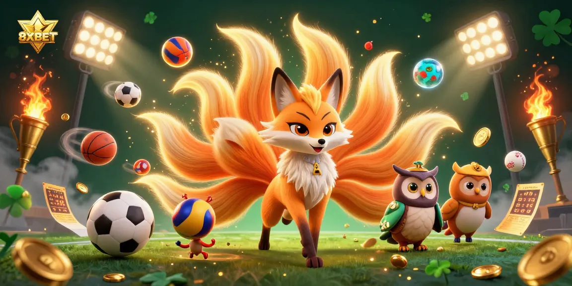 Experience thrilling gameplay at 8XBET with vibrant sports elements and dynamic characters.