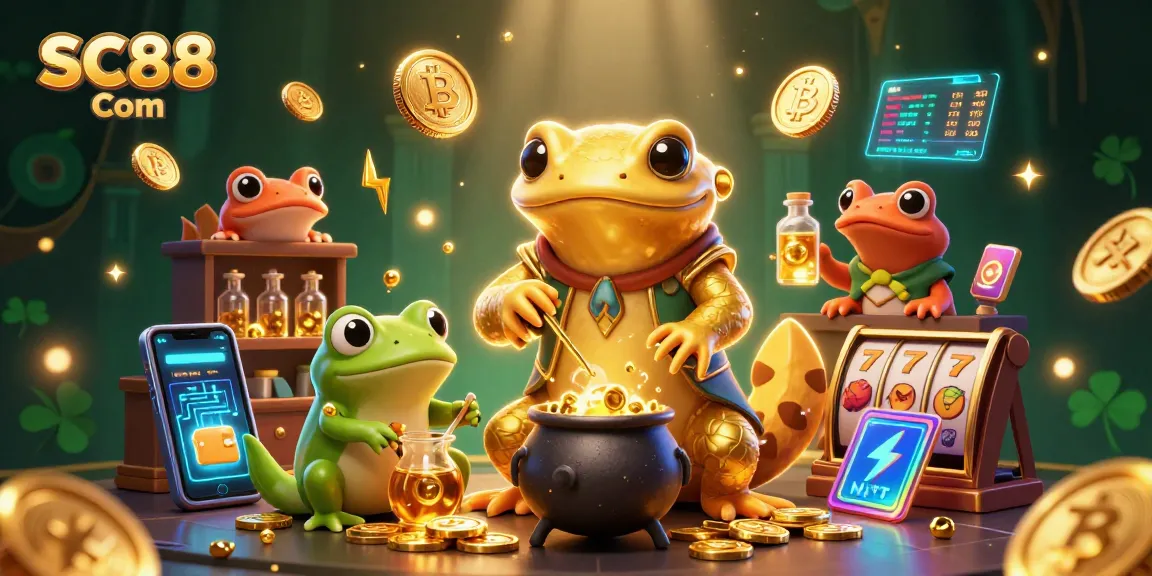 Experience the magic of SC88 Com with alchemists transforming metals into casino gold in a vibrant 3D world.
