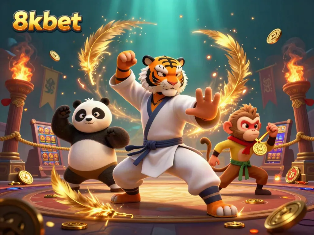 Experience the excitement of 8xbet with a vibrant casino illustration of engaging characters and rich gaming elements.