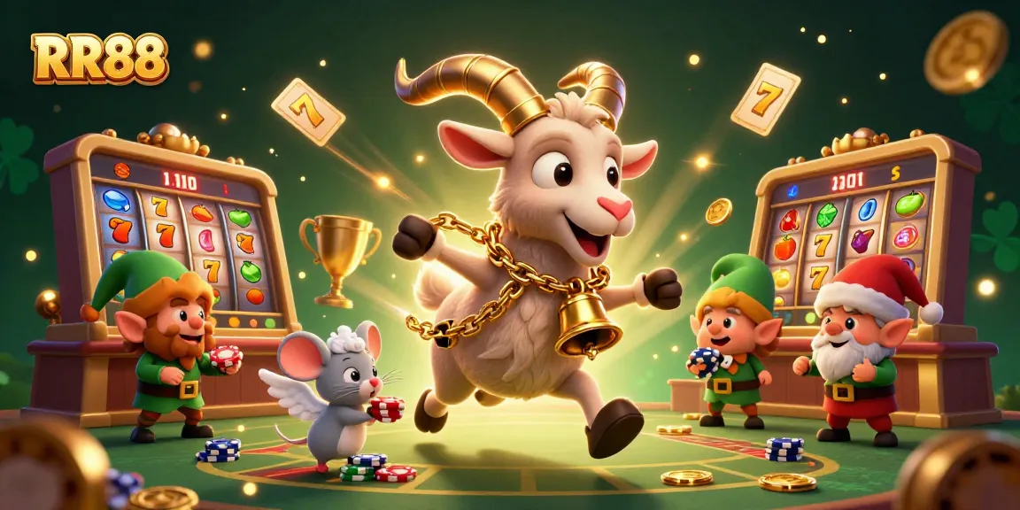 Bet on RR88 at a festive casino with Krampus, mischievous elves, and exciting slot elements!