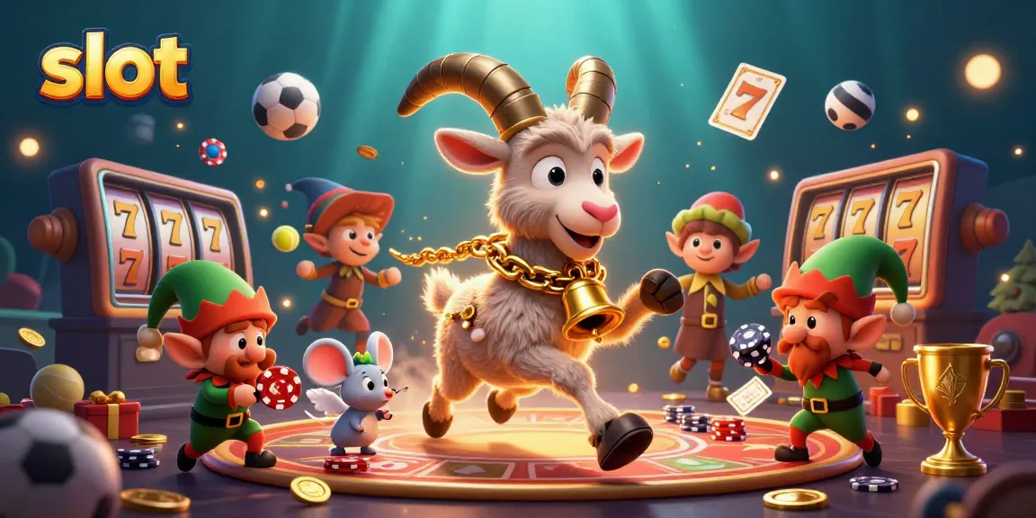 Slot menampilkan Krampus yang menyeramkan dan mouse malaikat mengatur kasino di dunia fantastis.