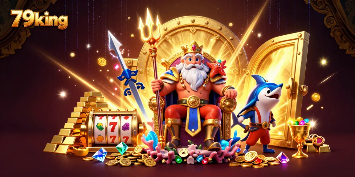 Experience thrilling slot action with 79king's vibrant sea king Neptune in a treasure-filled casino