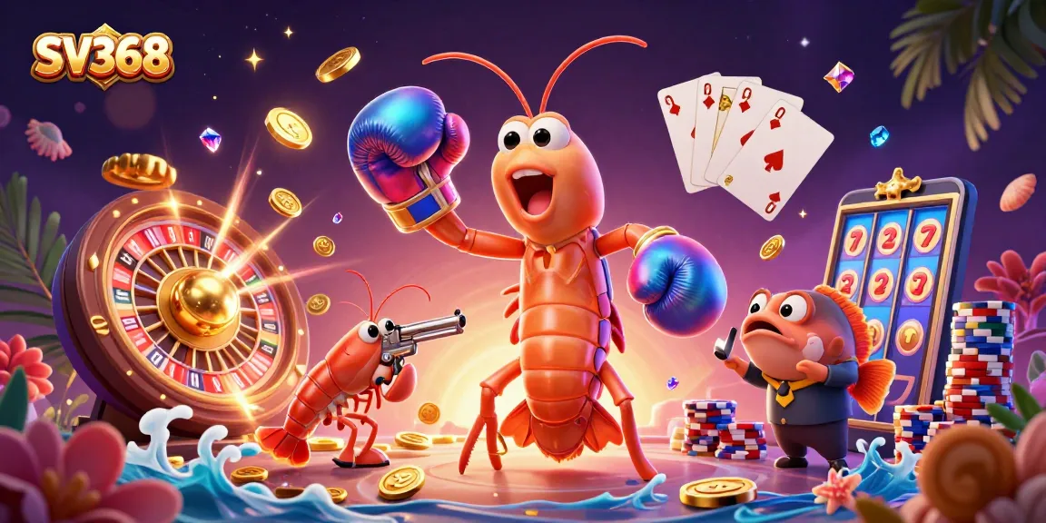 Engage with SV368's thrilling gaming experience showcasing vibrant casino elements and exciting action.