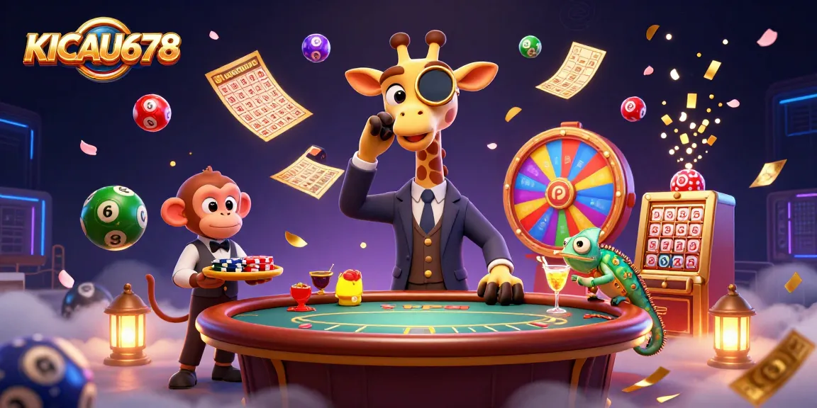 KICAU678 enhances the gaming experience with vibrant lottery balls and luxurious casino atmosphere