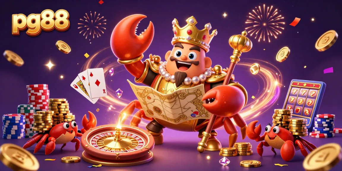 Spin to win with pg88’s dynamic casino games and stunning visuals featuring the king crab with riches.