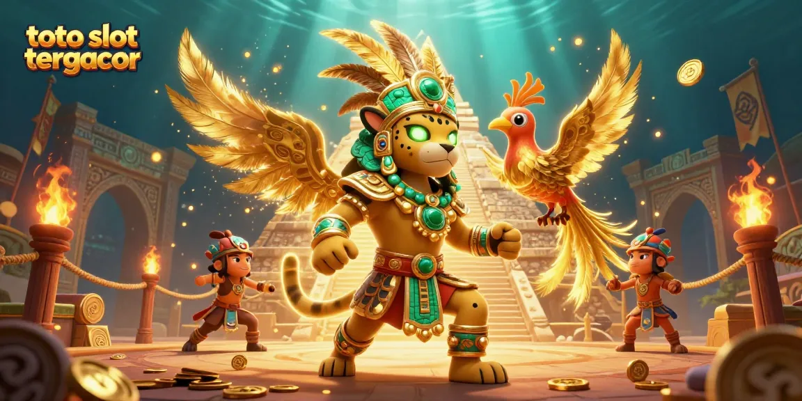 Experience the thrill of toto slot tergacor with dynamic casino game elements in a vibrant 3D scene.