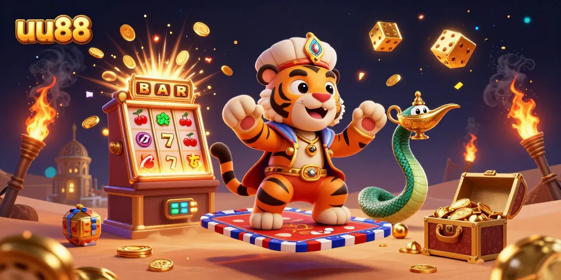 Experience vivid gaming action with uu88's colorful casino scene and dynamic elements.