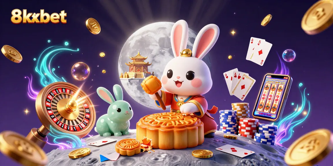 Experience the thrills of 8xbet with vibrant casino elements and exciting games in a magical setting.