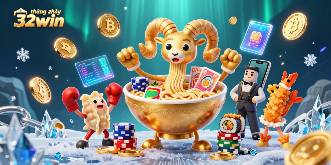 Win big with thương hiệu 32win, featuring dynamic casino characters and exciting gambling elements.