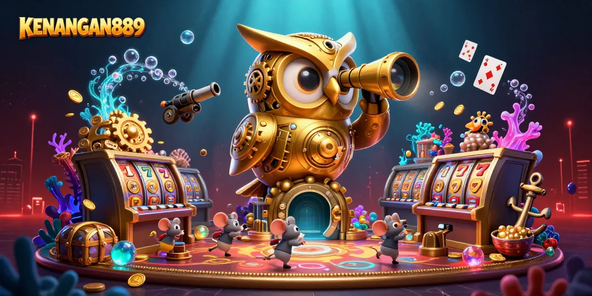 Experience the excitement of KENANGAN889 with thrilling slot games in a vibrant casino scene.