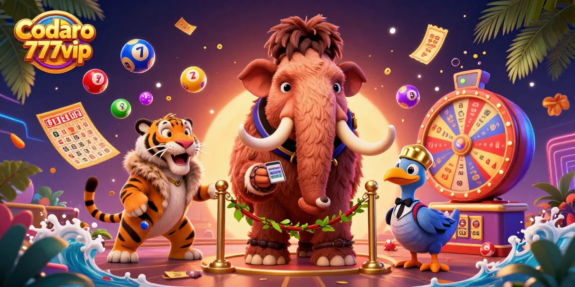 Experience thrilling gameplay with Cadastro 777vip featuring vibrant lottery elements in a lively casino scene.