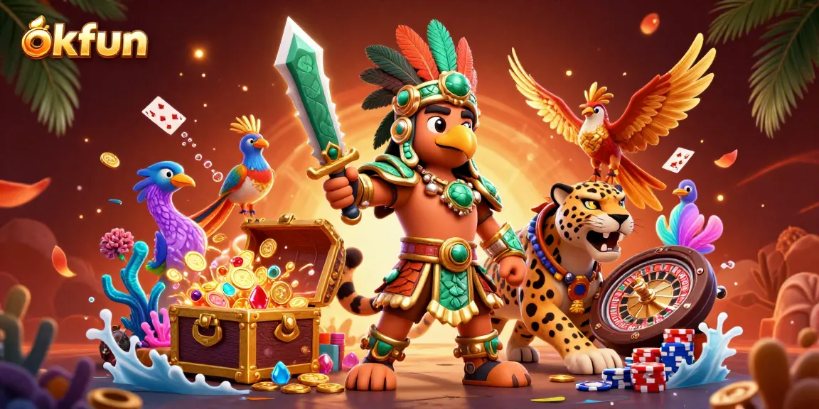 Experience the exciting world of okfun with dynamic casino games and vibrant characters.