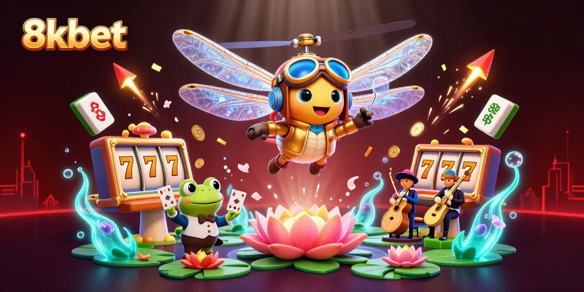 Experience thrilling gameplay at 8xbet with dynamic casino elements and lively characters in an engaging scene.