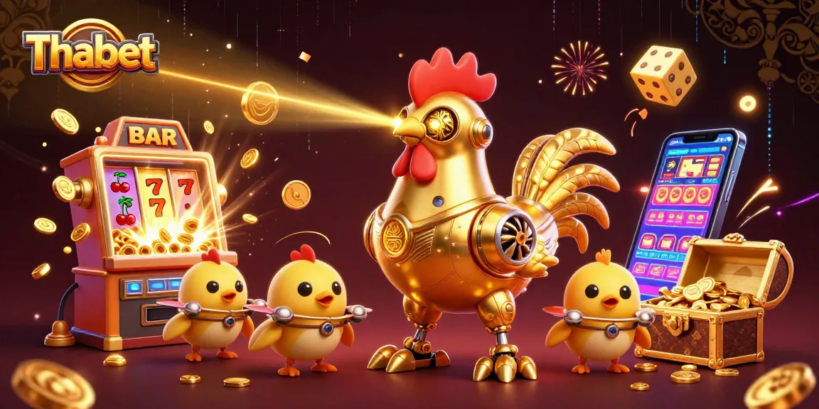 Experience the excitement at Thabet with jackpots, slots, and futuristic gaming elements!